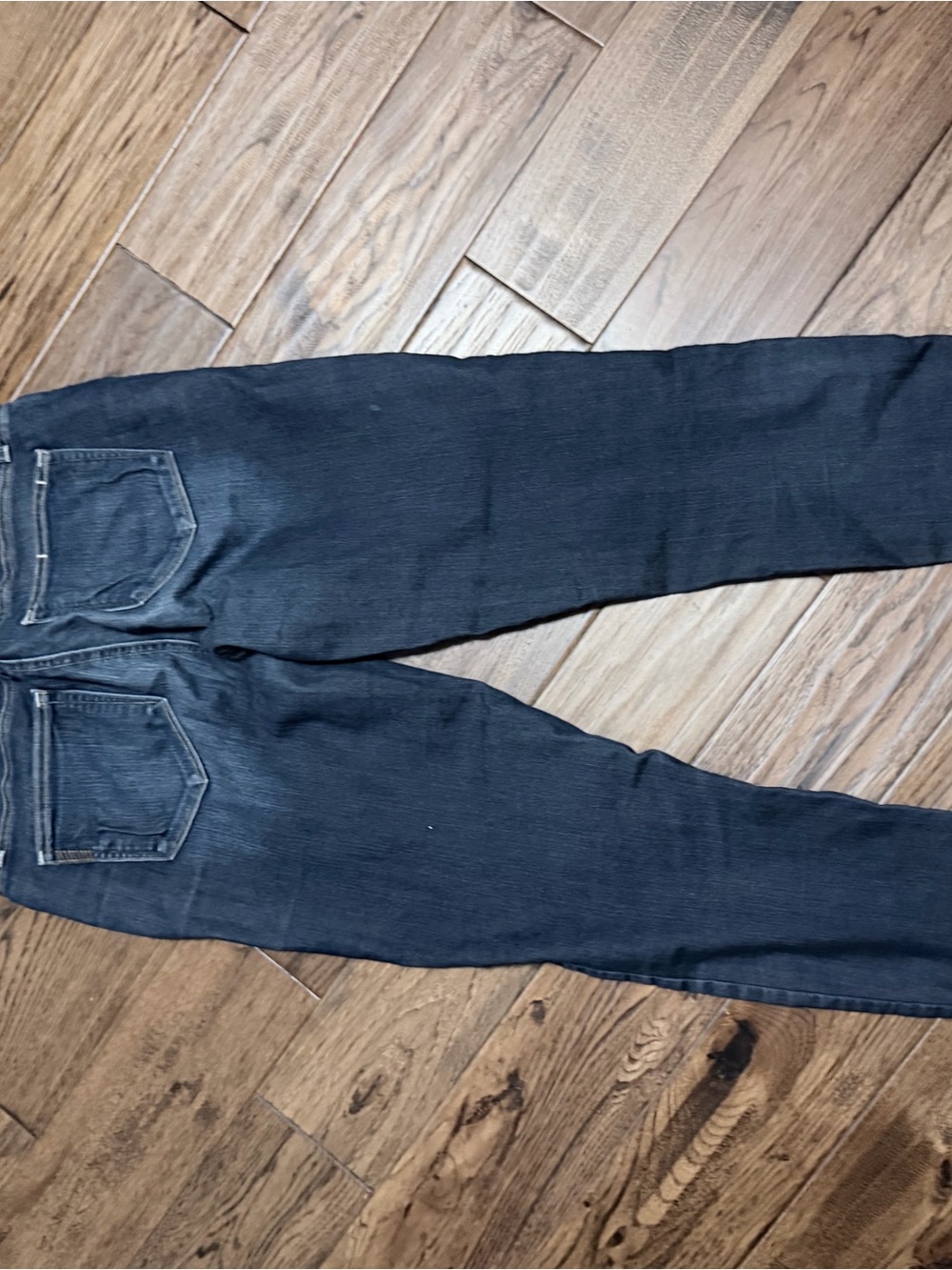 PAIGE Women's Straight Jeans in Dark Blue-Black Wash